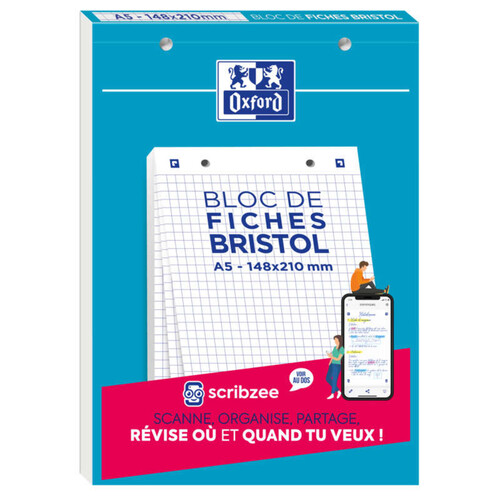 Oxford Bloc Bristol Perforé