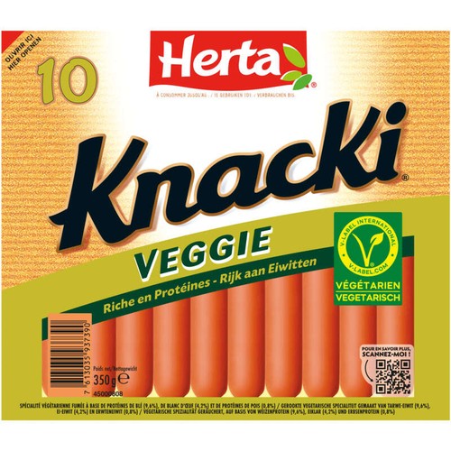 Herta Knacki Saucisses végétales x10