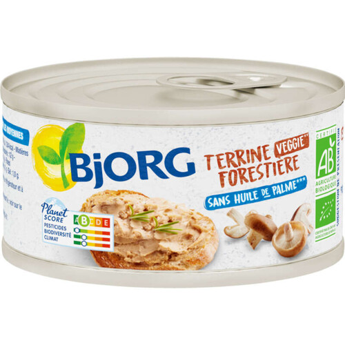 Bjorg Terrine Forestière à Tartiner, Bio 125g