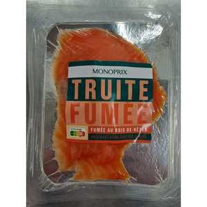 Monoprix Truite fumée au bois de hêtre 90g
