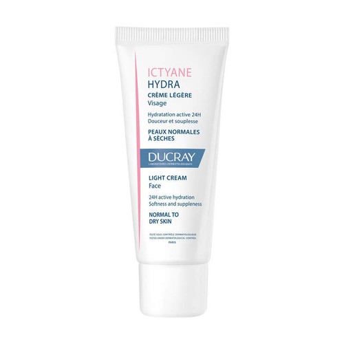 Ducray Ictyane Hydra Crème légère visage hydratante apaisante 40ml