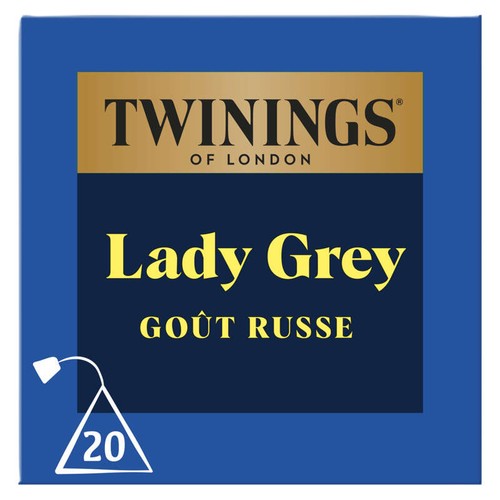 Twinings Thé Lady Grey Goût Russe en Sachets x20 - 40g