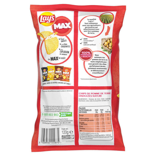 Lay's Max Chips Nature 120g