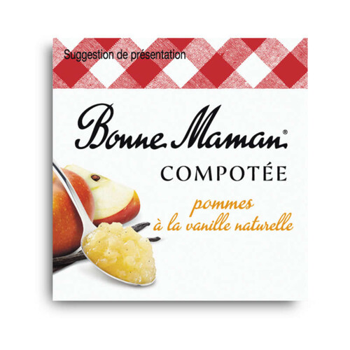 Bonne Maman cptee pomme vanille 130g