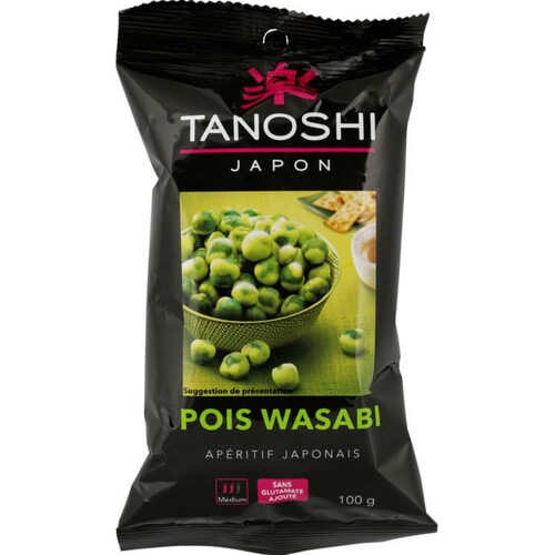 Tanoshi Pois wasabi, apéritif japonais 100g