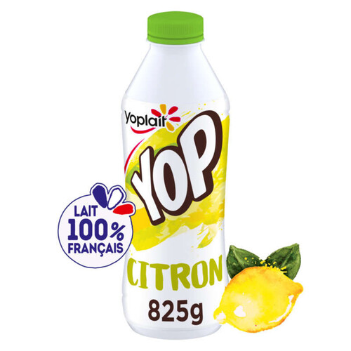 Yoplait yop yaourt a boire parfum citron bouteille 825g