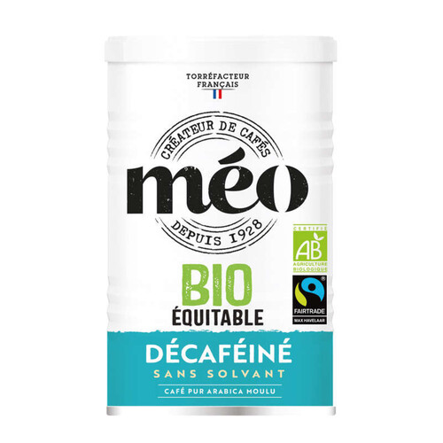 Meo Café décaféiné moulu sans solvan Bio 250g