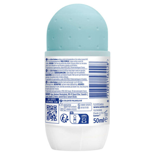 Sanex déodorant dermo active freshness bille 48h - 50ml