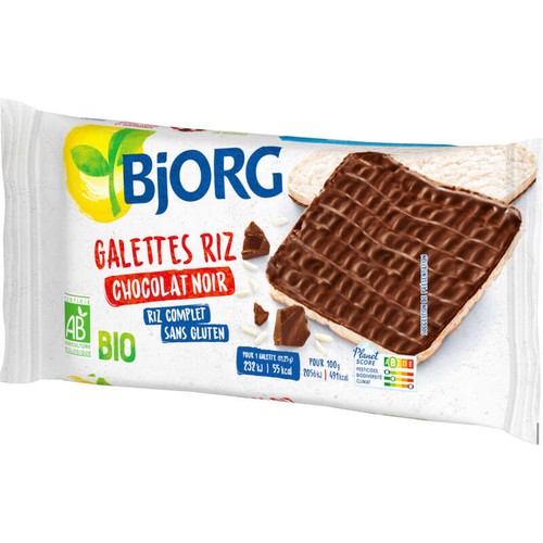 Bjorg Galettes Riz Chocolat Noir Bio 90g