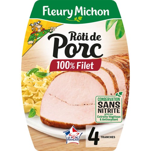 Fleury Michon Rôti De Porc Supérieur x4