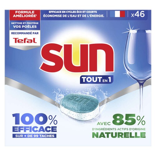 Sun Tablette Lave-Vaisselle Tout en 1 x46 759g