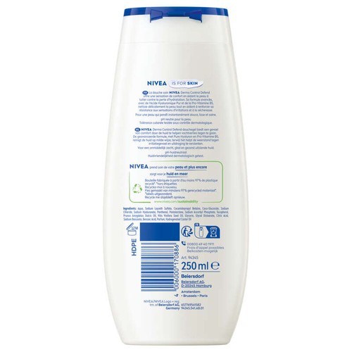 Nivea Douche crème control defend 250ml