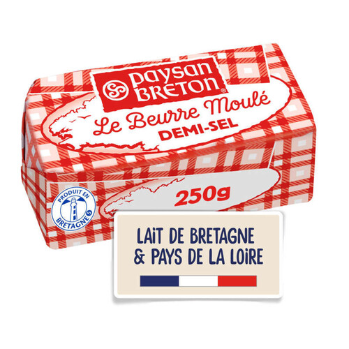 Paysan Breton Beurre Moulé Demi-Sel 250Gr