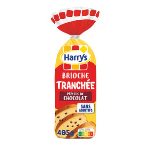 Harrys Brioche Tranchée aux Pépites de Chocolat Sans Additifs 485g