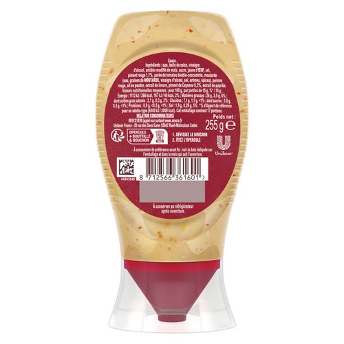 AMORA - SAUCE SAMOURAÏ Flacon De 255g