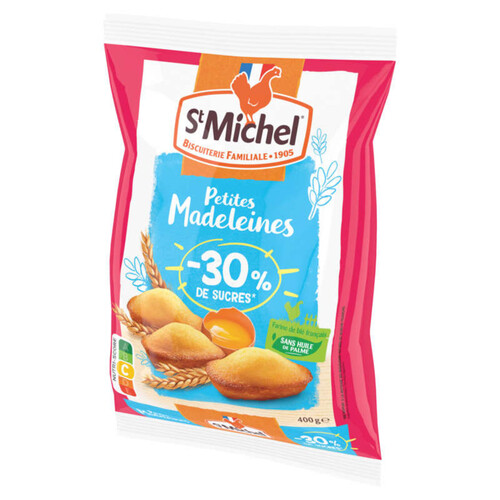 St Michel Petites Madeleines coquille moins 30% de sucres 400g