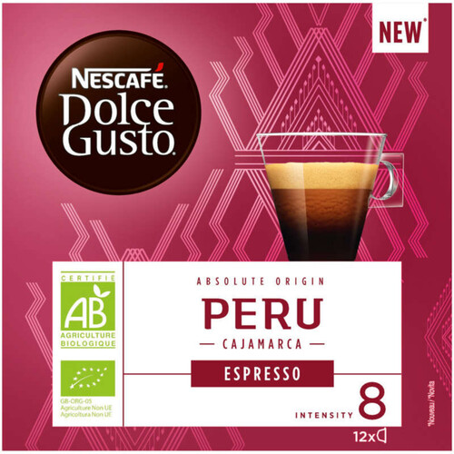 Nescafé Dolce Gusto Espresso Absolute Origin Peru Bio 12 Capsules 84g