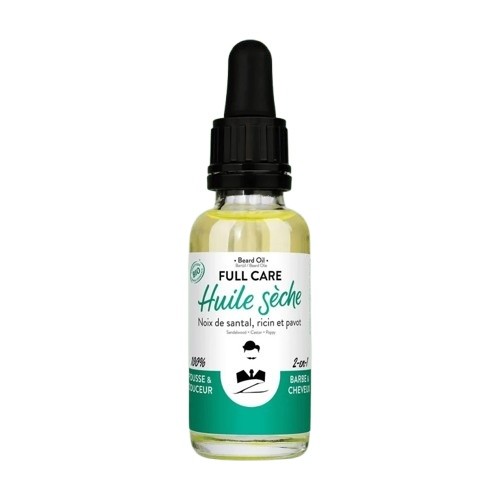Monsieur Barbier Huile Sèche 2-en-1 Barbe et Visage 30ml