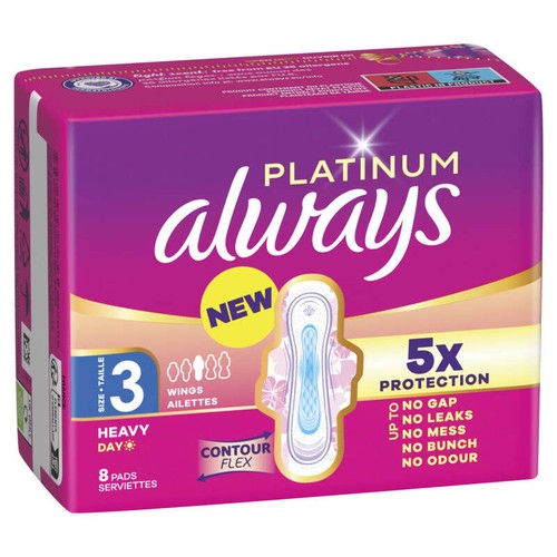 Always Platinum Flux Abondant Jour Taille 3 x8