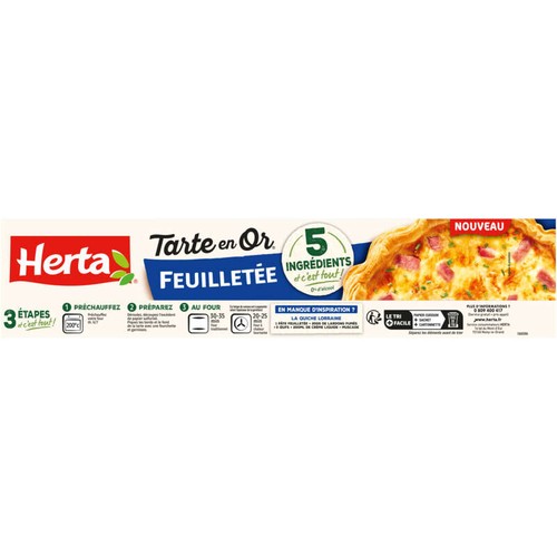 Herta Tarte en Or Pâte feuilletée 230g