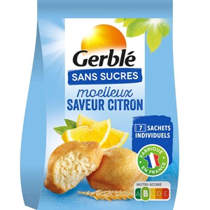 Gerblé Moelleux  Citron Sans Sucres Ajoutés  196g