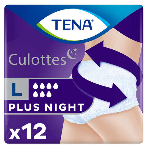 Tena Culottes Nuit Pants Plus Night Large X12