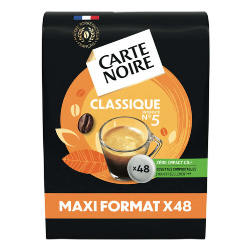 Carte Noir Café Classique, Maxi Format 48 dosettes, 336 g