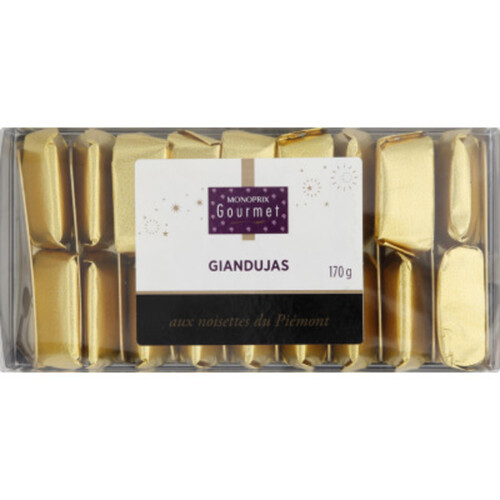 Monoprix Gourmet Boîte de Giandujas aux noisettes 170g