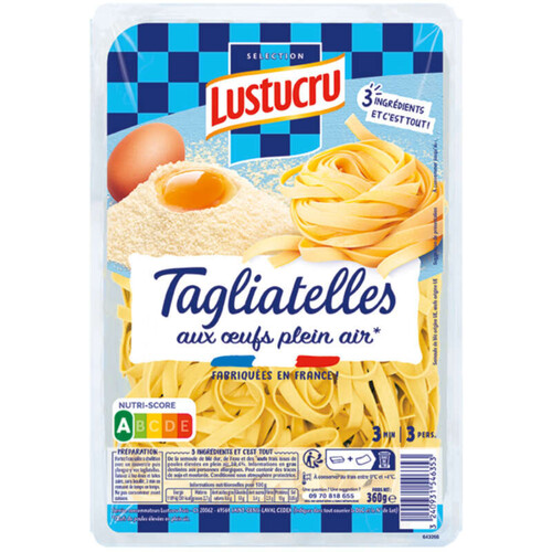 Lustucru Tagliatelles aux œufs frais 360g