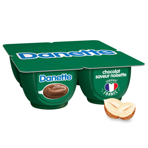 Danette Crème dessert chocolat noisette 4x125g