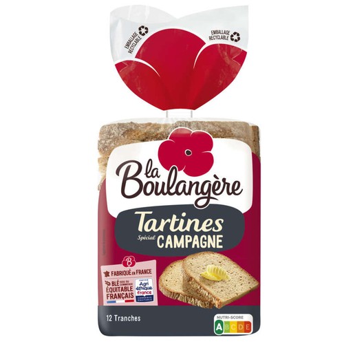 La Boulangère Tartines spécial campagne 450g