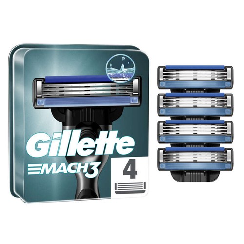 Gillette Mach3 Lames De Rasoir x4