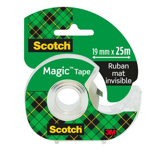 Scotch Ruban Adhésif Invisible Magic + Dévidoir