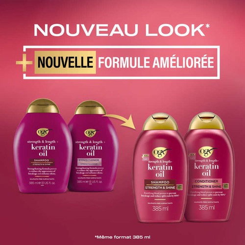 OGX Après-shampooing Huile de Kératine 385ml