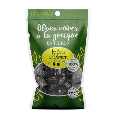 Le Brin D'Olivier Olives Noires À La Grecque 150g