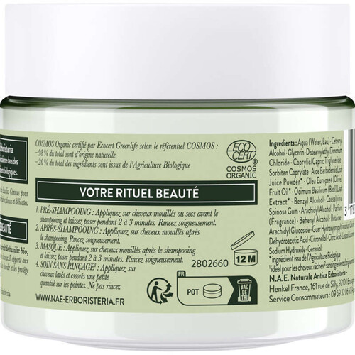 N.A.E. masque réparation bio 4en1 cheveux abîmés 300ml