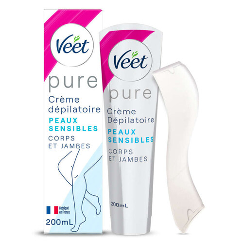 Veet Pure Crème dépilatoire Corps Peaux sensibles 200ml