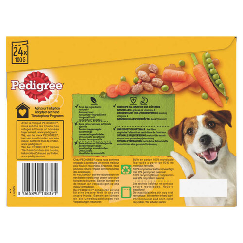 Pedigree Sachets fraîcheur en sauce petit chien 24x100g