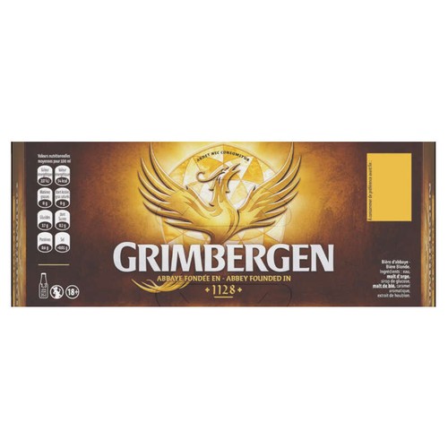 Grimbergen Bière Blonde D'Abbaye 12x25cl