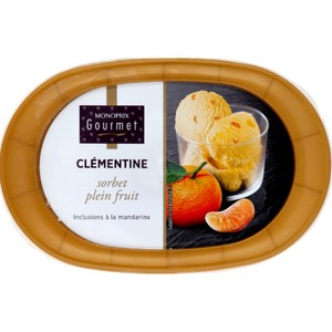 Monoprix Gourmet Sorbet plein fruit 325g