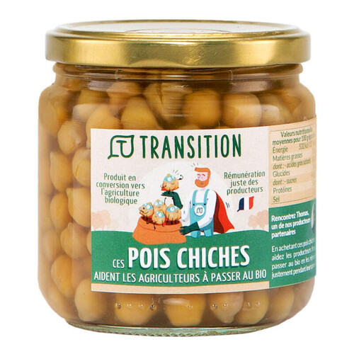 Transition Pois chiches cuits - conversion bio 265g