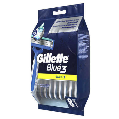 Gillette Lames Jetables Blue 3 x8