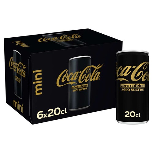 Coca-Cola Sans sucres et sans caféine Slim Mini Frigo 6x20cl