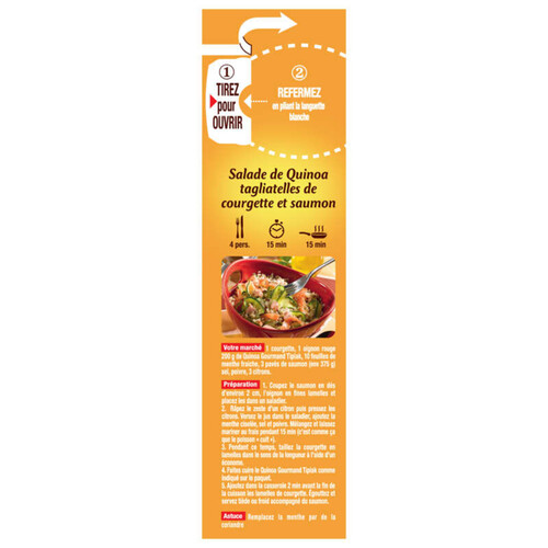 Tipiak Quinoa Gourmand 3 Quinoas & Blé Tendre 400g