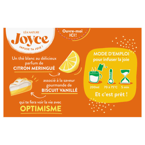 Léa Nature infusion thé blanc saveur tarte citron bio 30g