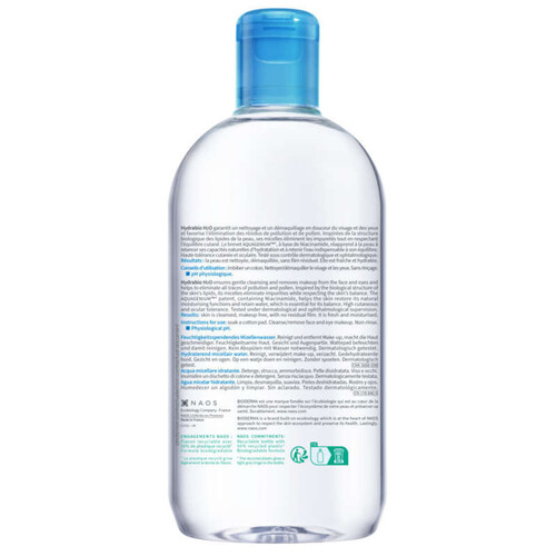 [Para] Bioderma Hydrabio H2O Solution Micellaire Démaquillante Hydratante 500ml