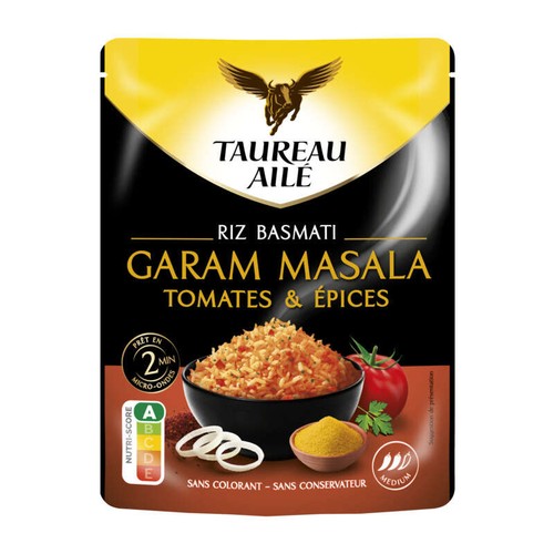 Taureau Aile Riz Garam Masala Tomates & épices 220g