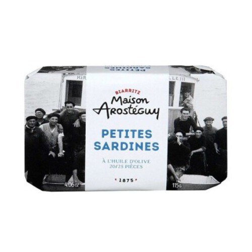Maison Arostéguy Petites Sardines À L'Huile D'Olive 20/25 Pièces 81G