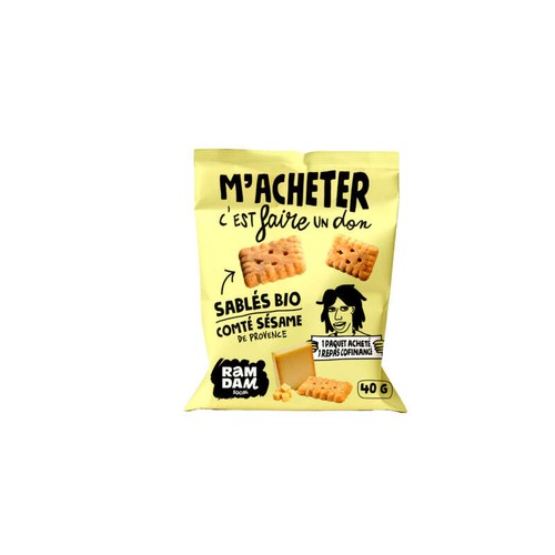Ramdam Sablés Bio Comté AOP et Sésame 100g