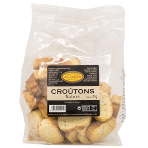 J.C David Croûtons Nature 75g